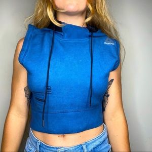 REEBOK Small Women’s Boxer Hooded High-Quality Cropped Sleeveless Shirt